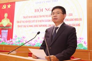 Phú Thọ: Tăng cường vai trò lãnh đạo, nêu gương người đứng đầu trong phòng, chống tham nhũng, lãng phí, tiêu cực