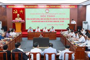 Mặt trận Tổ quốc Việt Nam trên mặt trận phòng, chống tham nhũng