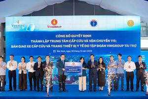 Vingroup hỗ trợ Bắc Ninh xây dựng hệ thống cấp cứu ngoại viện hiện đại, sẵn sàng ứng cứu trong “thời gian vàng”