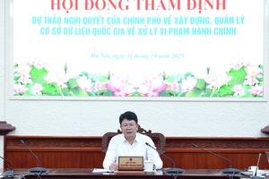 Đề nghị giao Bộ Công an xây dựng, vận hành Cơ sở dữ liệu quốc gia về xử lý vi phạm hành chính