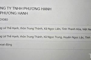 Thanh Hóa: Làm rõ sai phạm thuế tại Công ty TNHH Phương Hạnh