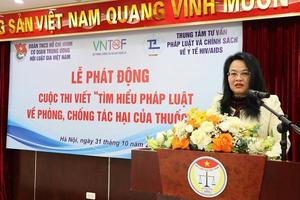 Phát động Cuộc thi viết “Tìm hiểu pháp luật về phòng, chống tác hại của thuốc lá” trong hệ thống tổ chức các cơ quan Hội Luật gia Việt Nam