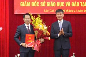 Ông Luyện Hữu Chung được bổ nhiệm làm Giám đốc Sở Giáo dục và Đào tạo tỉnh Lào Cai
