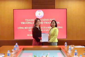 Trường Cán bộ Thanh tra công bố quyết định về công tác cán bộ cấp phòng