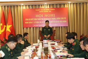 Thanh tra Bộ Quốc phòng triển khai thanh tra chuyên đề về phòng, chống lãng phí trong sử dụng đất quốc phòng