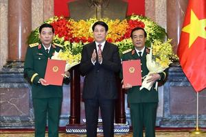 2 Thứ trưởng Bộ Quốc phòng được thăng quân hàm Thượng tướng