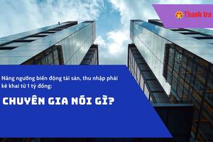 Nâng ngưỡng biến động tài sản, thu nhập phải kê khai từ 1 tỷ đồng: Chuyên gia nói gì?