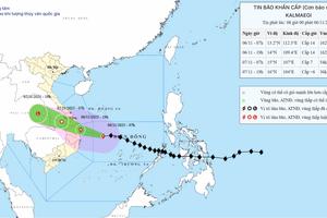 Bão Kalmaegi di chuyển rất nhanh, đêm nay mưa to gió lớn đỉnh điểm
