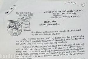 Chuyện hi hữu ở Quảng Trị: 14 năm một thông báo… vẫn chưa được thực hiện