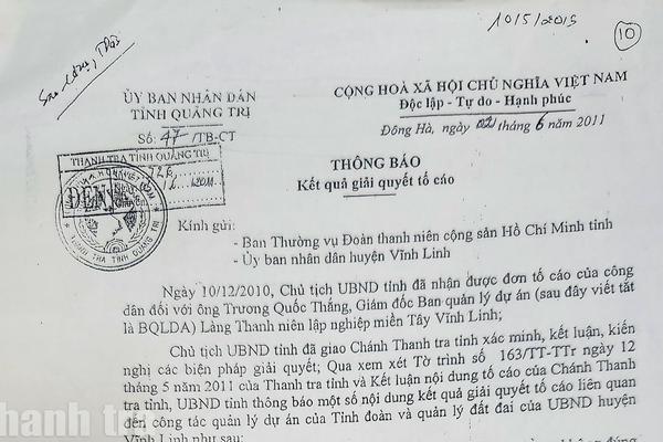 Chuyện hi hữu ở Quảng Trị: 14 năm một thông báo… vẫn chưa được thực hiện