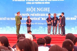 Công an phường đông dân hàng đầu Thủ đô ươm mầm văn hóa tuân thủ pháp luật