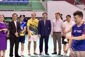 Phó Tổng Thanh tra Dương Quốc Huy thăm, động viên các vận động viên tại Hội thao