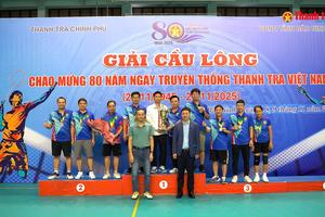 GIẢI CẦU LÔNG NGÀNH THANH TRA 2025: Vinh danh tinh thần đoàn kết và Quyết tâm chiến thắng