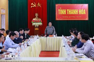 Thủ tướng Phạm Minh Chính làm việc với Thường trực Tỉnh uỷ Thanh Hóa