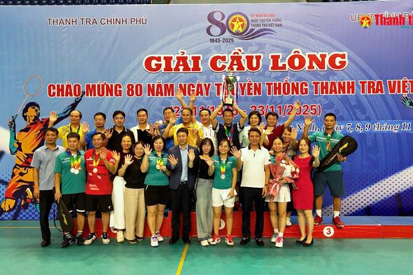 Dấu ấn Giải Cầu lông – Hội thao ngành Thanh tra năm 2025