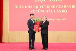 Ninh Bình: Ông Trần Huy Tuấn được điều động, chỉ định giữ chức Phó Bí thư Tỉnh uỷ
