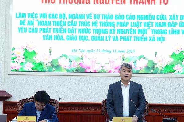 Hoàn thiện cấu trúc pháp luật trong lĩnh vực văn hóa, giáo dục, quản lý và phát triển xã hội