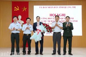 Quá trình công tác của tân Chánh Thanh tra tỉnh Quảng Trị