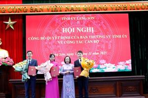 Lạng Sơn điều động, chỉ định, bổ nhiệm nhiều cán bộ