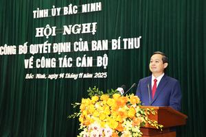 Ông Phạm Hoàng Sơn làm Phó Bí thư Tỉnh uỷ Bắc Ninh