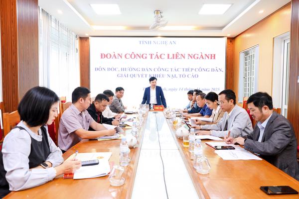 Nghệ An: Xử lý dứt điểm các vụ việc ngay từ cơ sở, không để phát sinh “điểm nóng”