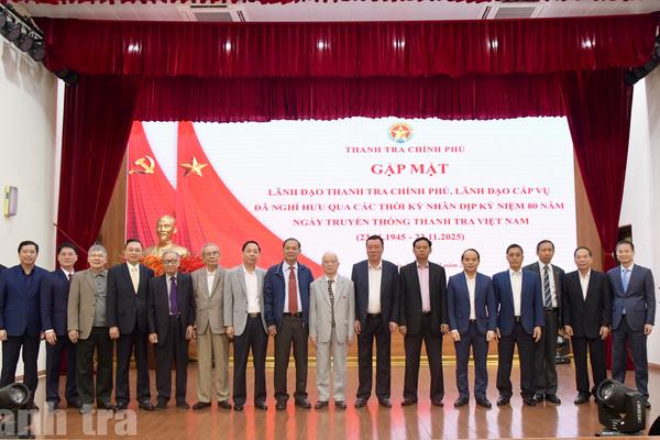 Thanh tra Chính phủ gặp mặt cán bộ hưu trí nhân dịp 80 năm Ngày truyền thống Thanh tra Việt Nam