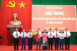 Chủ tịch UBND tỉnh Đồng Tháp Trần Trí Quang được chỉ định làm Phó Bí thư Tỉnh ủy Vĩnh Long