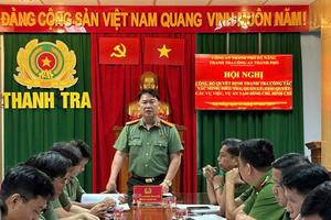 Công an TP Đà Nẵng thanh tra công tác xác minh, điều tra