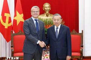 Tổng Bí thư Tô Lâm tiếp Giám đốc Tập đoàn A.P.Moller – Maersk