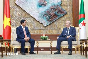 Thủ tướng Chính phủ Phạm Minh Chính hội kiến Tổng thống Algeria
