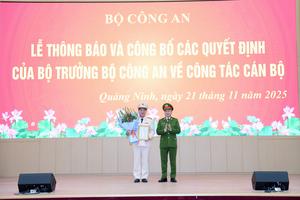 Thiếu tướng Nguyễn Tiến Trung giữ chức vụ Giám đốc Công an tỉnh Quảng Ninh