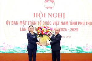 Phú Thọ: Phó Bí thư Tỉnh uỷ Bùi Thị Minh giữ chức Chủ tịch Uỷ ban MTTQ tỉnh