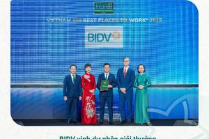 BIDV được vinh danh "Nơi làm việc tốt nhất Việt Nam" năm thứ ba liên tiếp