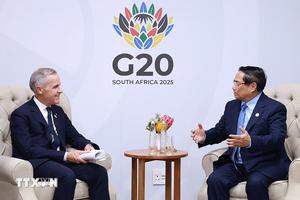 Thủ tướng Phạm Minh Chính gặp gỡ lãnh đạo các nước bên lề Hội nghị G20