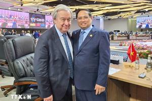 Thủ tướng Phạm Minh Chính gặp Tổng Thư ký LHQ và Thủ tướng Australia