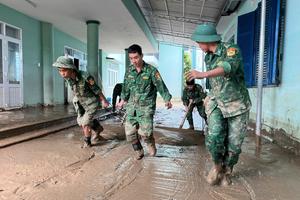 Dồn sức hoàn tất dọn dẹp đường sá, trường học, cơ sở y tế, sửa chữa nhà dân trước 30/11