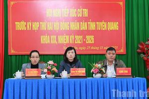 Tuyên Quang: Phó Chủ tịch HĐND tỉnh tiếp xúc cử tri xã Xuân Vân