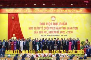 Bà Đoàn Thu Hà giữ chức Chủ tịch Ủy ban MTTQ Việt Nam tỉnh Lạng Sơn nhiệm kỳ 2025 - 2030