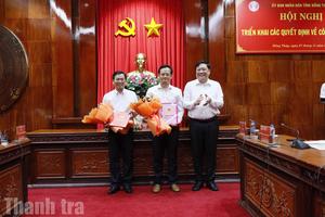 Bổ nhiệm ông Trần Ngô Minh Tuấn giữ chức Chánh Thanh tra tỉnh Đồng Tháp