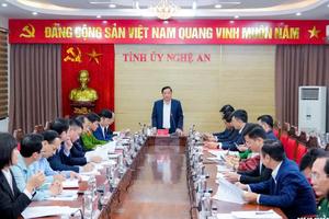 Nghệ An: Siết kỷ cương nội chính, giữ vững ổn định trước cao điểm cuối năm