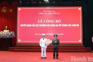 Sơn La công bố quyết định bổ nhiệm Phó Giám đốc Công an tỉnh