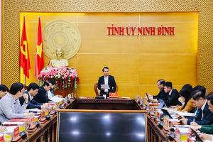 Ninh Bình: Tuyệt đối không để tình trạng chậm muộn, nhiệm vụ dở dang kéo dài sang năm 2026