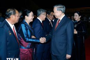 Tổng Bí thư Tô Lâm và Phu nhân kết thúc tốt đẹp chuyến thăm cấp Nhà nước tới Lào