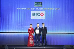 Tổng Công ty Bảo hiểm BIDV được vinh danh trong Top 100 Nơi làm việc tốt nhất Việt Nam