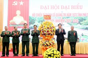 Nguyên Phó Tổng Thanh tra Chính phủ Nguyễn Văn Sản làm Chủ tịch danh dự Hội Chiến sĩ Thành cổ Quảng Trị năm 1972 tỉnh Phú Thọ