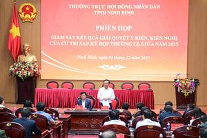 Ninh Bình: 100% ý kiến, kiến nghị của cử tri đã được xem xét trả lời