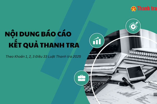 Báo cáo kết quả thanh tra có những nội dung nào?