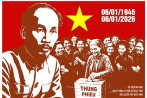 Đẩy mạnh tuyên truyền cổ động trực quan kỷ niệm 80 năm Ngày Tổng tuyển cử đầu tiên bầu Quốc hội Việt Nam