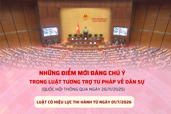 Những điểm mới đáng chú ý có trong Luật Tương trợ tư pháp về dân sự
