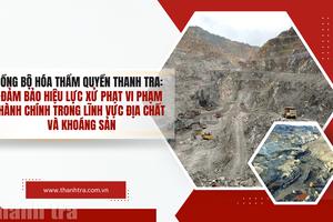 Đồng bộ hóa thẩm quyền thanh tra: Đảm bảo hiệu lực xử phạt vi phạm hành chính trong lĩnh vực địa chất và khoáng sản